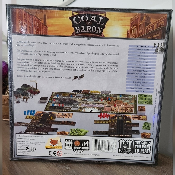 🎲🏭 Coal Baron Board Game Brand New, Factory Sealed! Perfect family game night - Picture 13 of 13